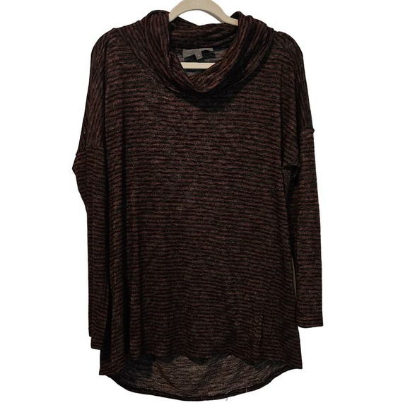 Sunday in Brooklyn black‎ and red stripe scoopneck Size Medium - Picture 1 of 5